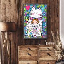 Load image into Gallery viewer, Diamond Painting - Full Round - White Cat Girl (40*60CM)
