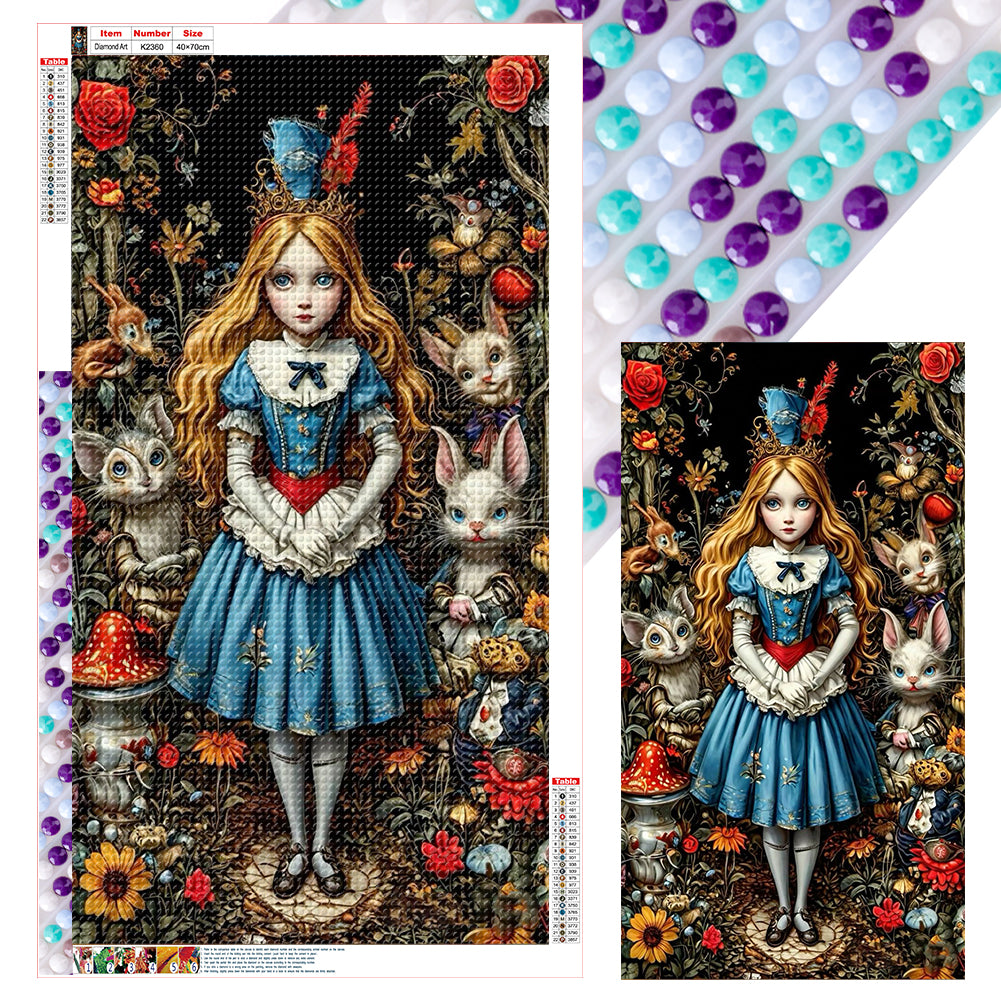 Diamond Painting - Full Round - Alice Girl (40*70CM)