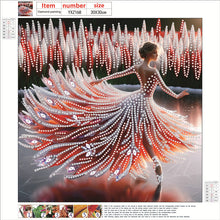 Load image into Gallery viewer, Diamond Painting - Partial Special Shaped - Dancing On Ice Girl (30*30CM)
