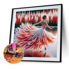 Load image into Gallery viewer, Diamond Painting - Partial Special Shaped - Dancing On Ice Girl (30*30CM)

