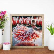 Load image into Gallery viewer, Diamond Painting - Partial Special Shaped - Dancing On Ice Girl (30*30CM)
