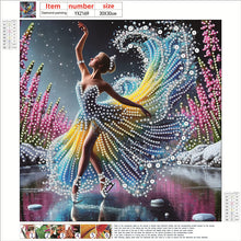 Load image into Gallery viewer, Diamond Painting - Partial Special Shaped - Dancing On Ice Girl (30*30CM)
