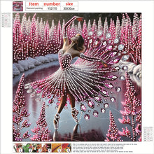Load image into Gallery viewer, Diamond Painting - Partial Special Shaped - Dancing On Ice Girl (30*30CM)
