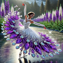 Load image into Gallery viewer, Diamond Painting - Partial Special Shaped - Dancing On Ice Girl (30*30CM)
