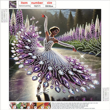 Load image into Gallery viewer, Diamond Painting - Partial Special Shaped - Dancing On Ice Girl (30*30CM)
