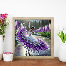 Load image into Gallery viewer, Diamond Painting - Partial Special Shaped - Dancing On Ice Girl (30*30CM)
