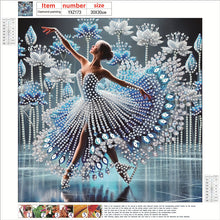 Load image into Gallery viewer, Diamond Painting - Partial Special Shaped - Dancing On Ice Girl (30*30CM)
