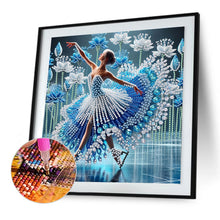 Load image into Gallery viewer, Diamond Painting - Partial Special Shaped - Dancing On Ice Girl (30*30CM)
