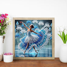 Load image into Gallery viewer, Diamond Painting - Partial Special Shaped - Dancing On Ice Girl (30*30CM)
