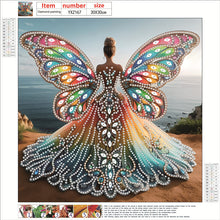 Load image into Gallery viewer, Diamond Painting - Partial Special Shaped - Angel Wings Girl (30*30CM)
