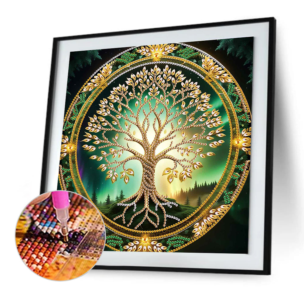 Diamond Painting - Partial Special Shaped - Tree Of Life (30*30CM)