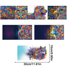 Load image into Gallery viewer, 6Pcs Animal Diamond Painting Greeting Card Set for Festivals and Celebrations
