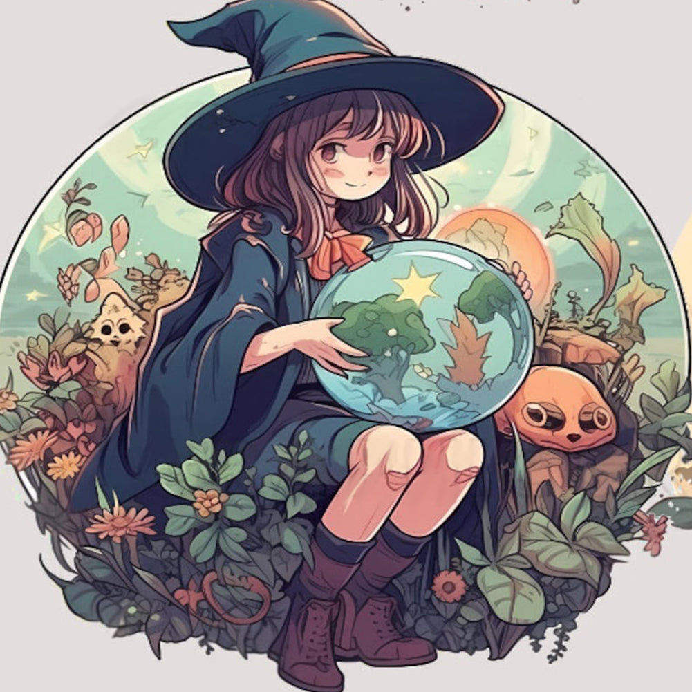 Diamond Painting - Full Round - Witch (30*30CM)