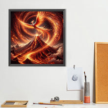Load image into Gallery viewer, Diamond Painting - Full Round - Phoenix On Fire (40*40CM)
