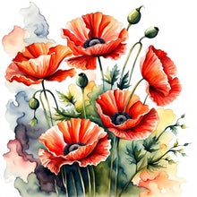 Load image into Gallery viewer, Diamond Painting - Full Round - Poppy (30*30CM)
