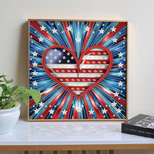 Load image into Gallery viewer, Diamond Painting - Partial Special Shaped - Independence Day Love (30*30CM)
