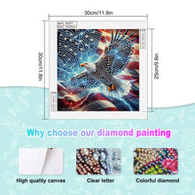 Load image into Gallery viewer, Diamond Painting - Partial Special Shaped - Eagle On Independence Day (30*30CM)
