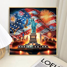 Load image into Gallery viewer, Diamond Painting - Partial Special Shaped - Independence Day Statue Of Liberty (30*30CM)
