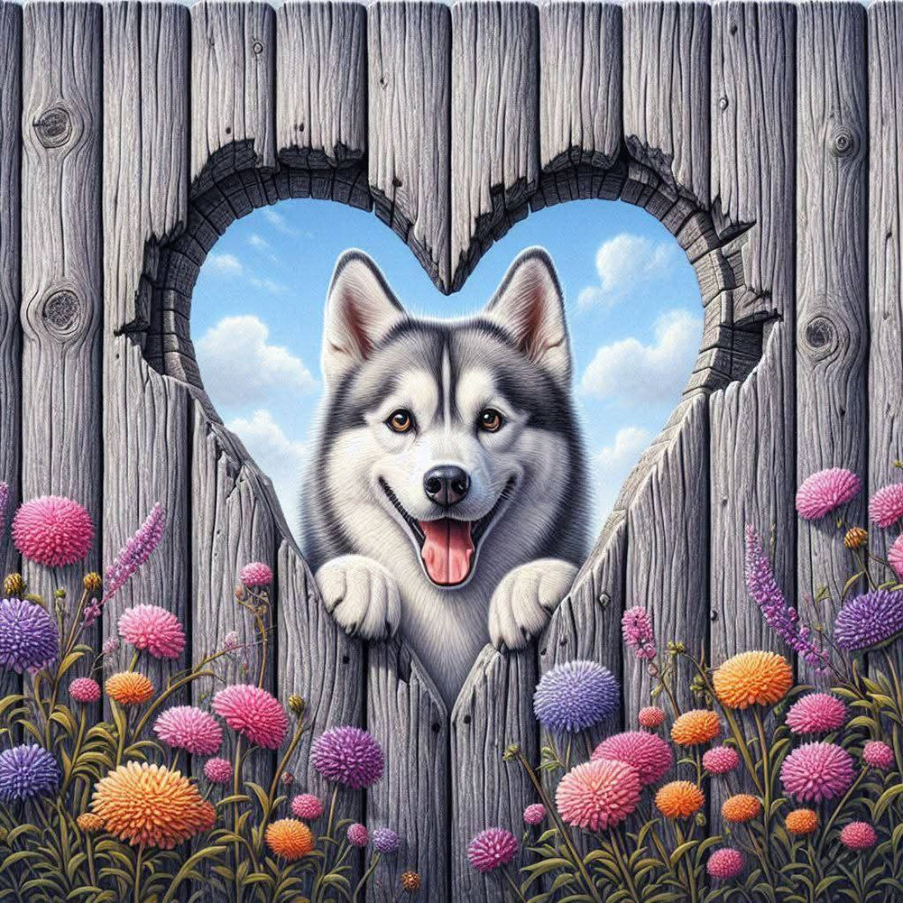 Diamond Painting - Full Round - Love Dahlia Husky (30*30CM)