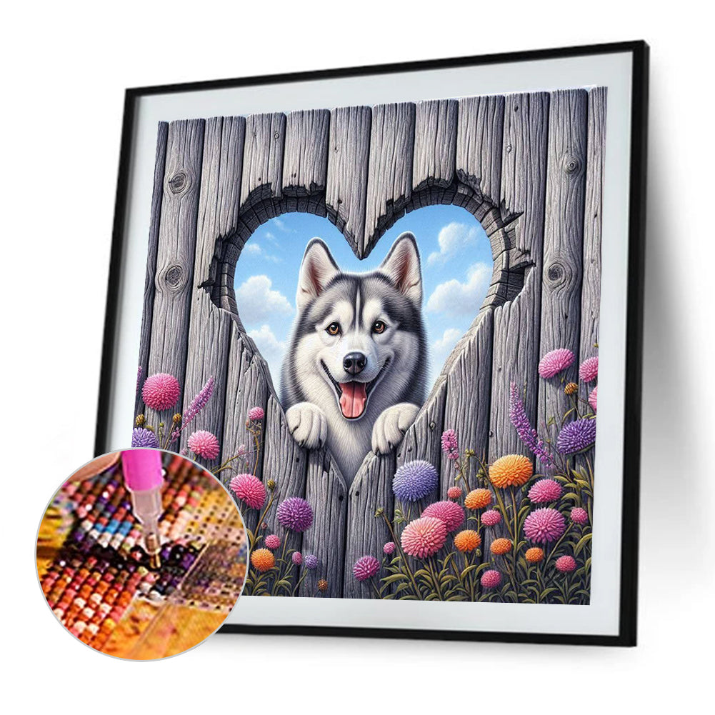 Diamond Painting - Full Round - Love Dahlia Husky (30*30CM)
