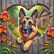 Load image into Gallery viewer, Diamond Painting - Full Round - Love Shepherd Dog (30*30CM)
