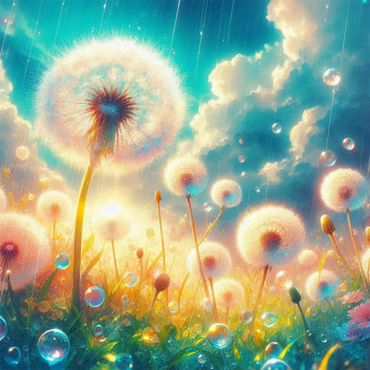Diamond Painting - Full Round - Dandelion (40*40CM)