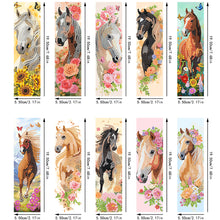 Load image into Gallery viewer, 10 Pcs Special Shape Horse Diamond Painting Bookmarks for Adults DIY Art Craft
