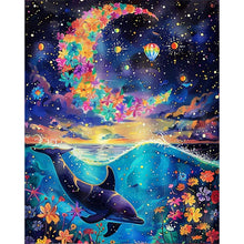 Load image into Gallery viewer, AB Diamond Painting - Full Round - Colorful Ocean At Night (40*50CM)
