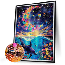 Load image into Gallery viewer, AB Diamond Painting - Full Round - Colorful Ocean At Night (40*50CM)
