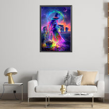 Load image into Gallery viewer, AB Diamond Painting - Full Round - Mysterious Witch Under The Moon (40*50CM)
