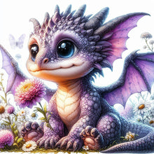 Load image into Gallery viewer, Diamond Painting - Full Square - Purple Dragon (30*30CM)
