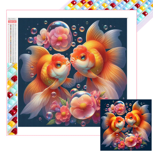 Diamond Painting - Full Square - Goldfish (30*30CM)