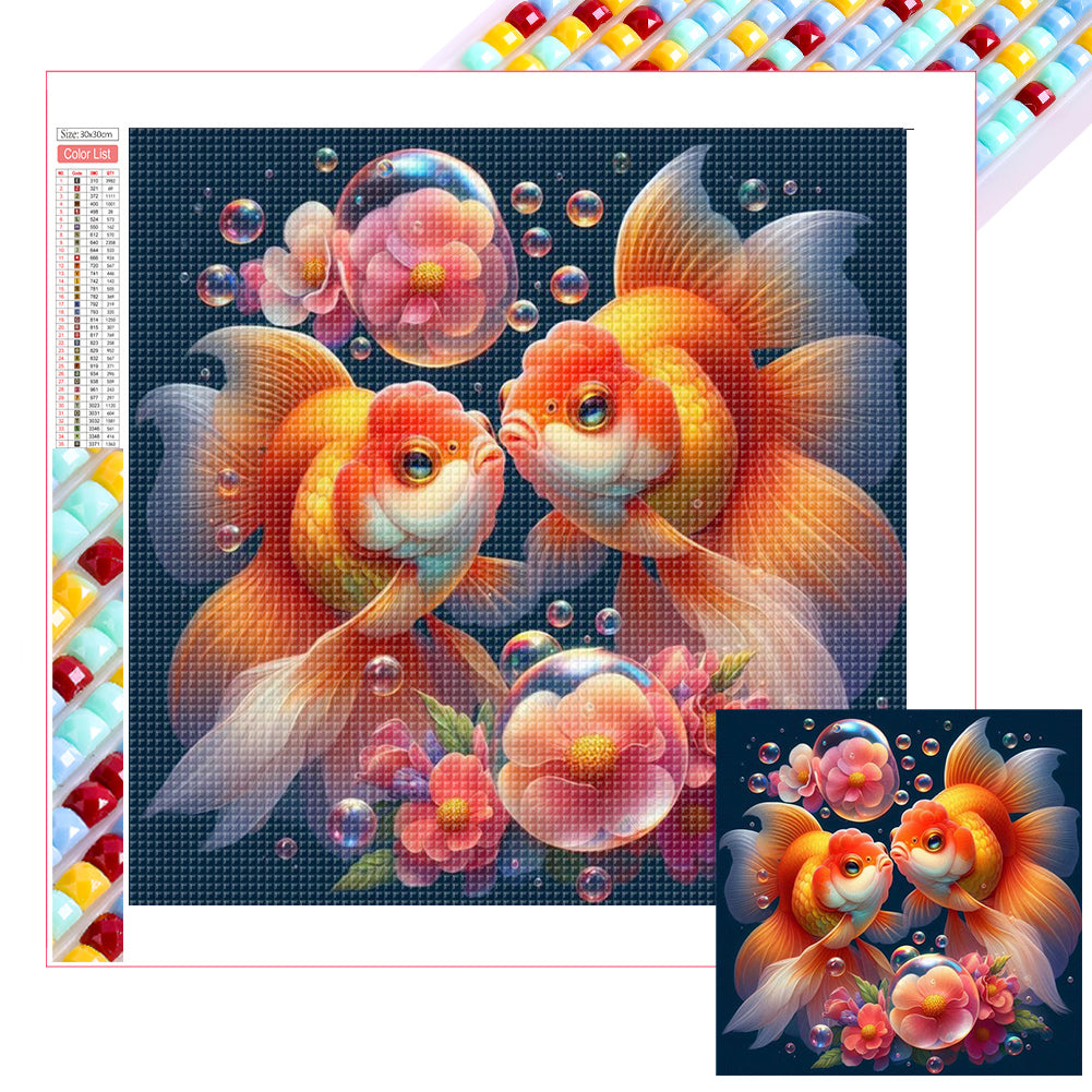 Diamond Painting - Full Square - Goldfish (30*30CM)