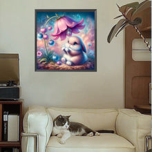 Load image into Gallery viewer, Diamond Painting - Full Square - Rabbit Under The Flowers (30*30CM)
