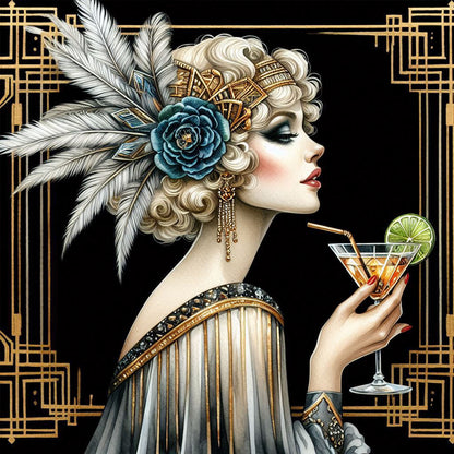 Diamond Painting - Full Square - Lady (40*40CM)