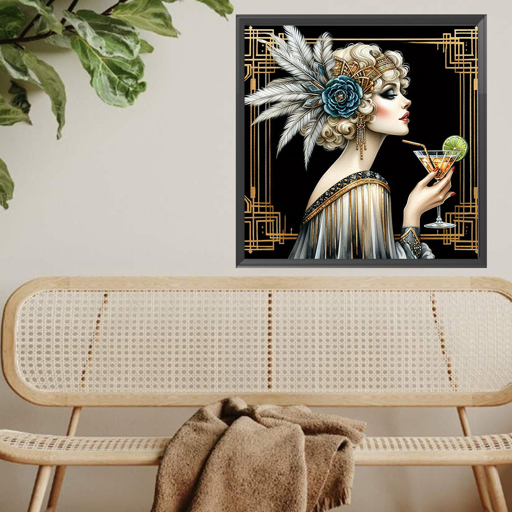 Diamond Painting - Full Square - Lady (40*40CM)