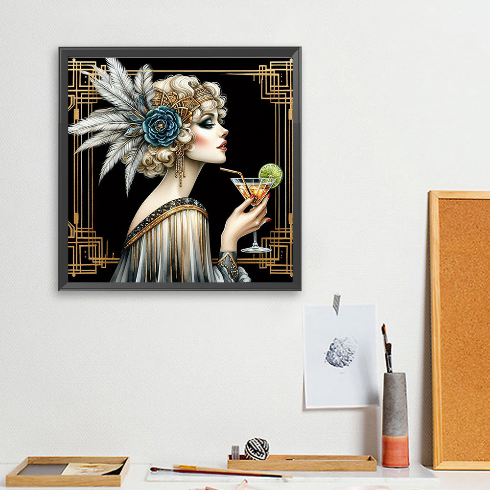 Diamond Painting - Full Square - Lady (40*40CM)