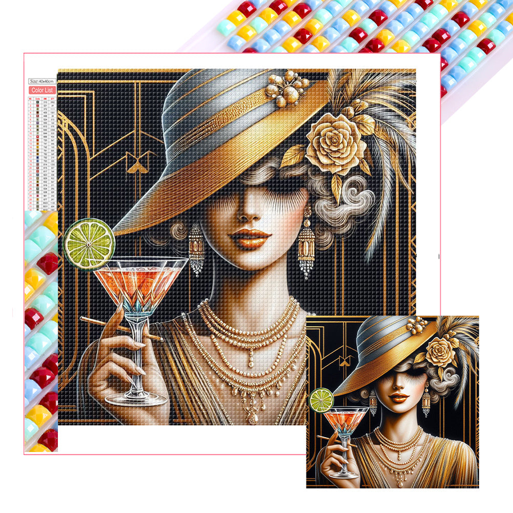 Diamond Painting - Full Square - Lady (40*40CM)