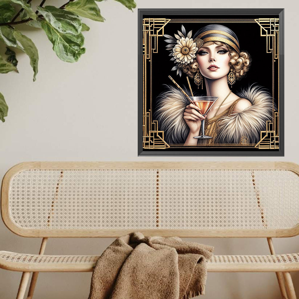 Diamond Painting - Full Square - Lady (40*40CM)