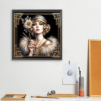 Diamond Painting - Full Square - Lady (40*40CM)