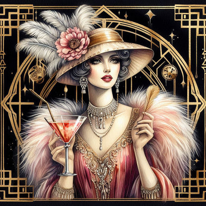 Diamond Painting - Full Square - Lady (40*40CM)