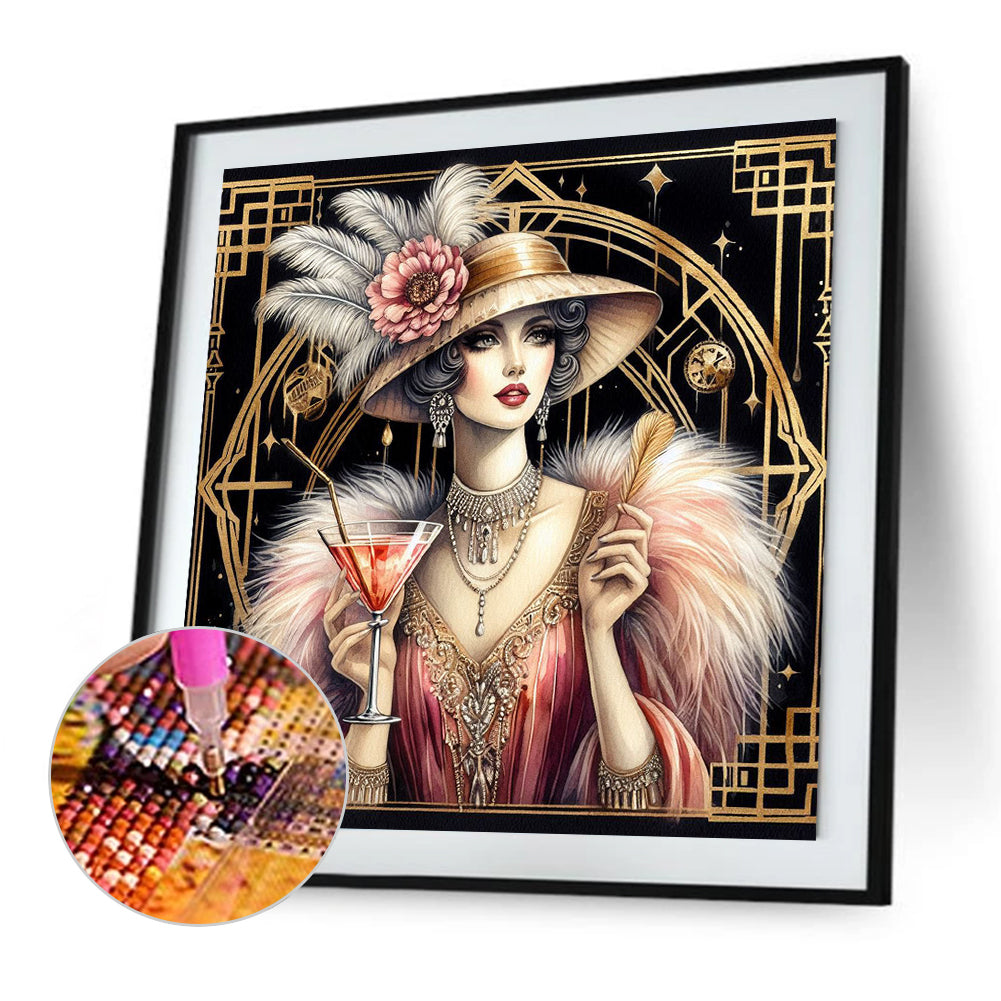 Diamond Painting - Full Square - Lady (40*40CM)