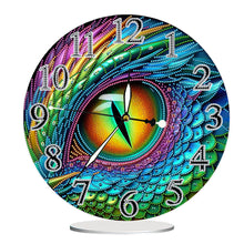 Load image into Gallery viewer, Acrylic Special Shape Dragon Eye 5D Diamond Painting Clock Art Craft for Adults
