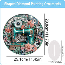 Load image into Gallery viewer, Acrylic Special Shape Sewing Machine 5D Diamond Painting Clock Art Craft
