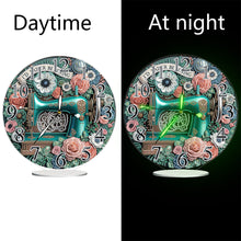 Load image into Gallery viewer, Acrylic Special Shape Sewing Machine 5D Diamond Painting Clock Art Craft
