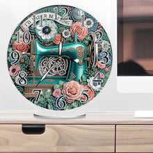 Load image into Gallery viewer, Acrylic Special Shape Sewing Machine 5D Diamond Painting Clock Art Craft
