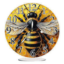 Load image into Gallery viewer, Acrylic Special Shape Bee 5D Diamond Painting Clock Art Craft for Adults
