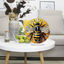Load image into Gallery viewer, Acrylic Special Shape Bee 5D Diamond Painting Clock Art Craft for Adults
