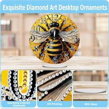Load image into Gallery viewer, Acrylic Special Shape Bee 5D Diamond Painting Clock Art Craft for Adults
