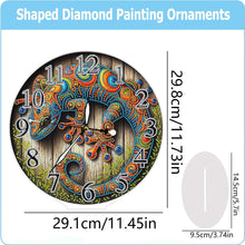 Load image into Gallery viewer, Acrylic Special Shape Lizard 5D Diamond Painting Clock Art Craft for Adults
